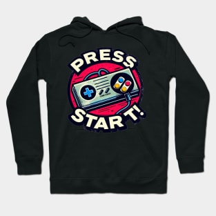 Game Console, press start Hoodie